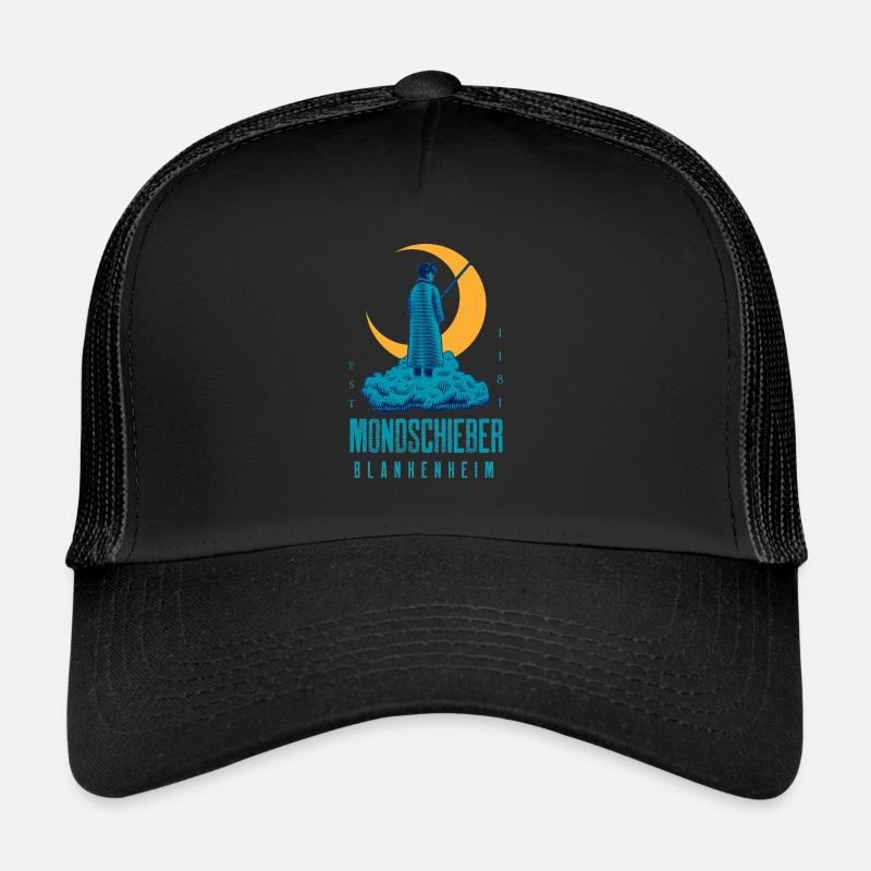 Südharz Merch - Mondschieber Blankenheim - Trucker Cap - Schwarz/Schwarz
