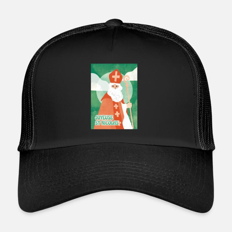 Happy St. Nicholas - Trucker Cap - black/black