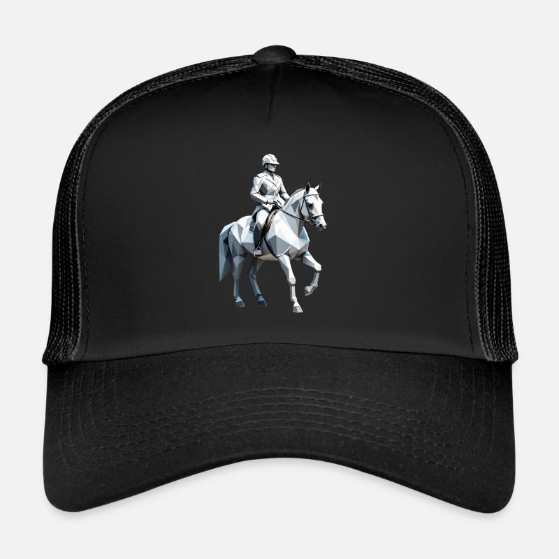 Cavalier Low Poly - Ballet Design Casquette trucker 
