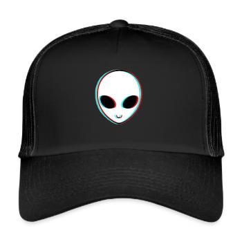 Tumblr Alien Patch - Trucker Cap - black/black - Front