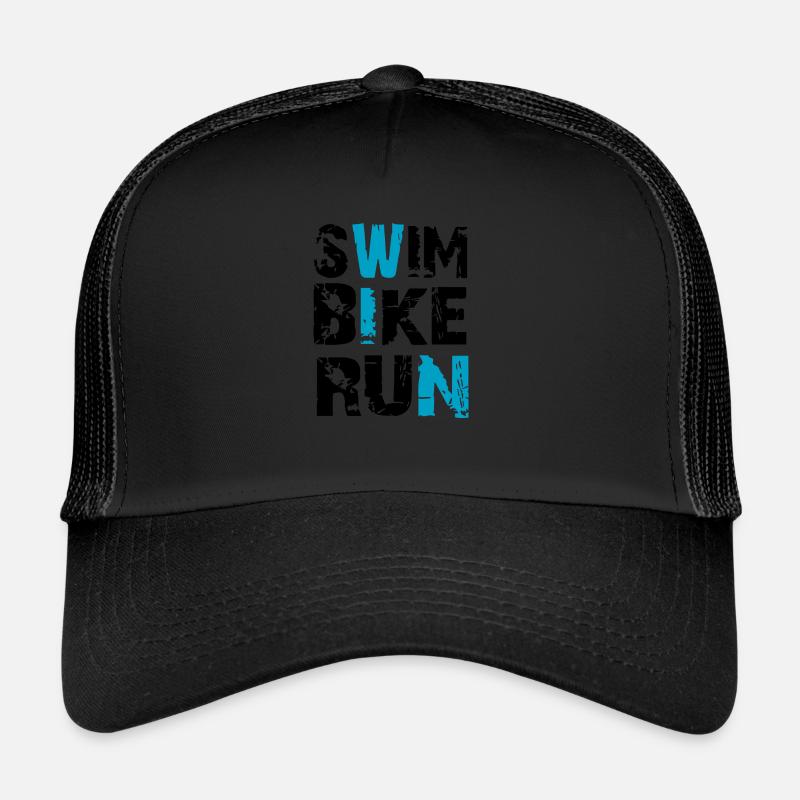 Triathlon - Trucker Cap - Schwarz/Schwarz