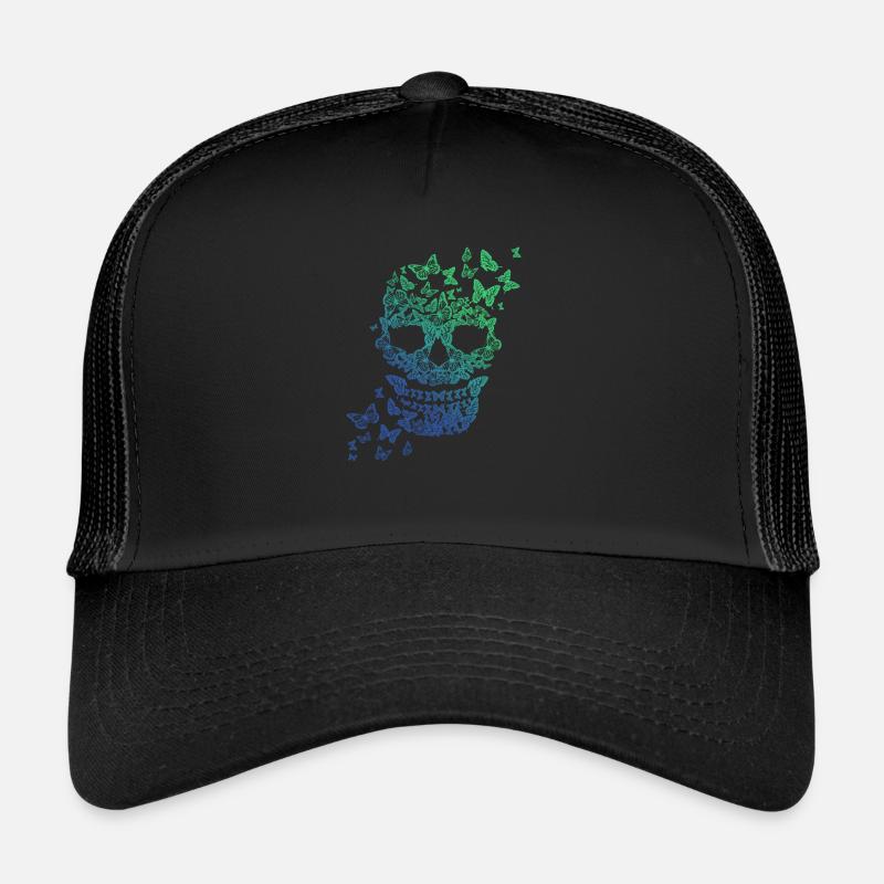 Crâne de papillon Casquette trucker 