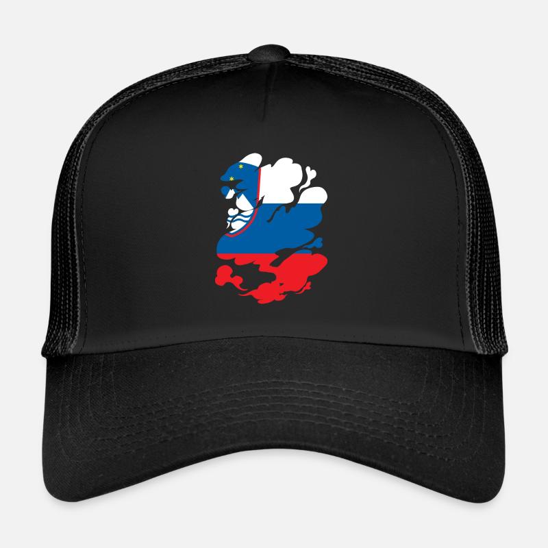 Slovénie Drapeau Balkan Drapeau Slovène Vintage Casquette trucker 