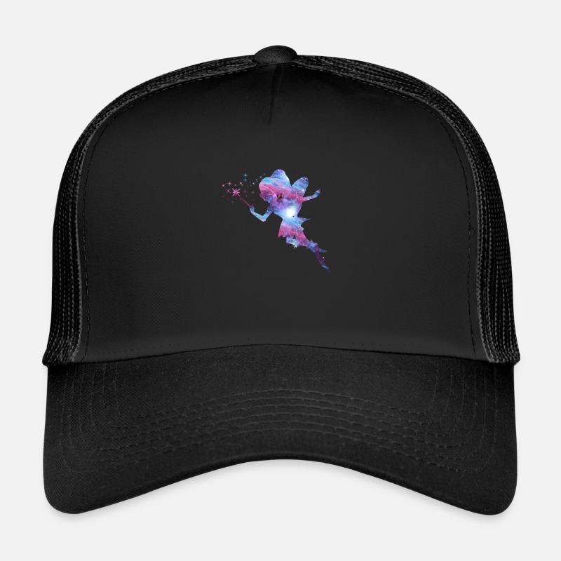 Fee Silhouette gute Fee Elfe Geschenk Märchen Trucker Cap