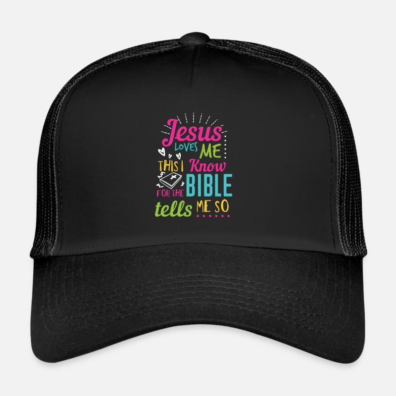 Jesus Design Ja Jesus liebt mich Geburtstagsgeschenkidee Trucker Cap