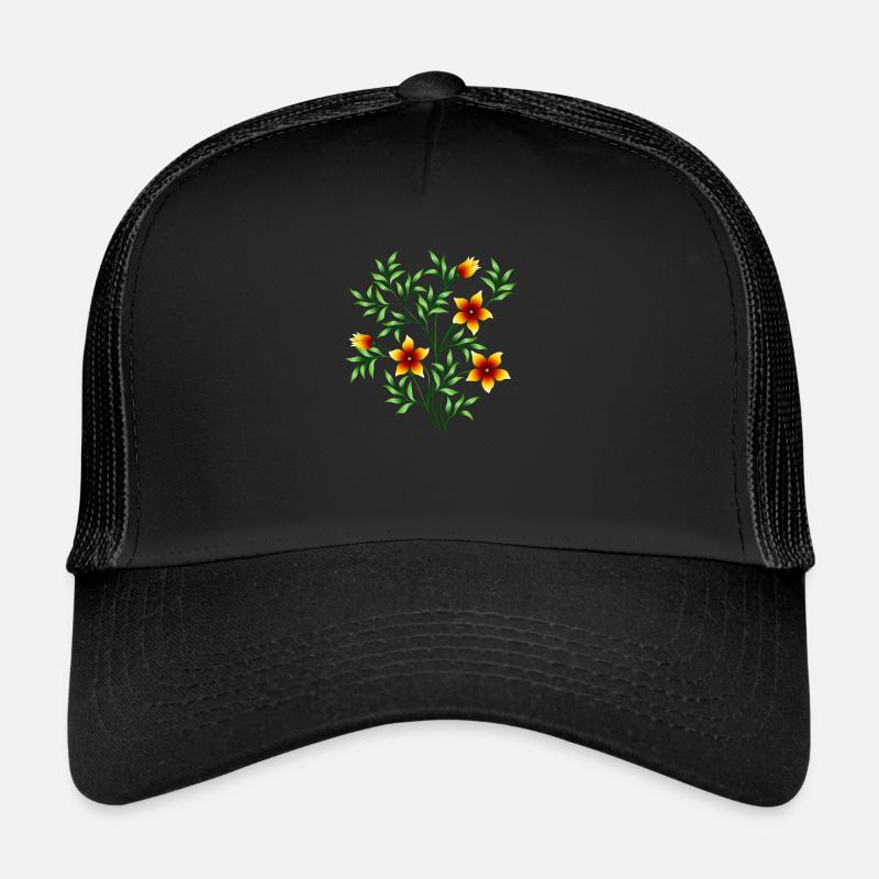 fleurs Casquette trucker 