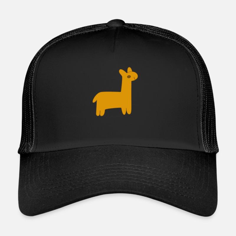 Lama - Trucker Cap - Schwarz/Schwarz