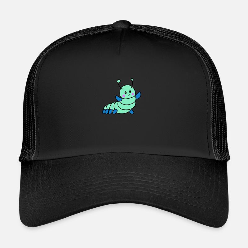 petite chenille douce - Casquette trucker  - noir/noir