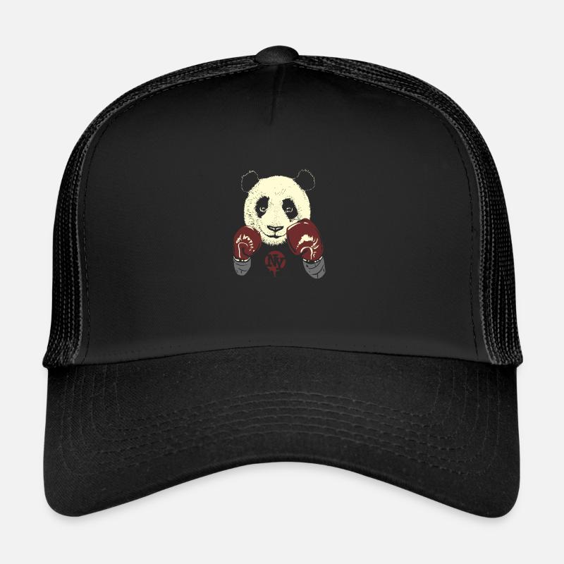 Panda - Trucker Cap - Schwarz/Schwarz