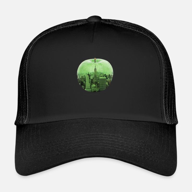New York - Trucker Cap - Schwarz/Schwarz