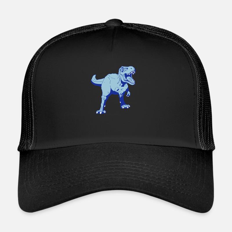 T-rex dinosaure - Casquette trucker  - noir/noir