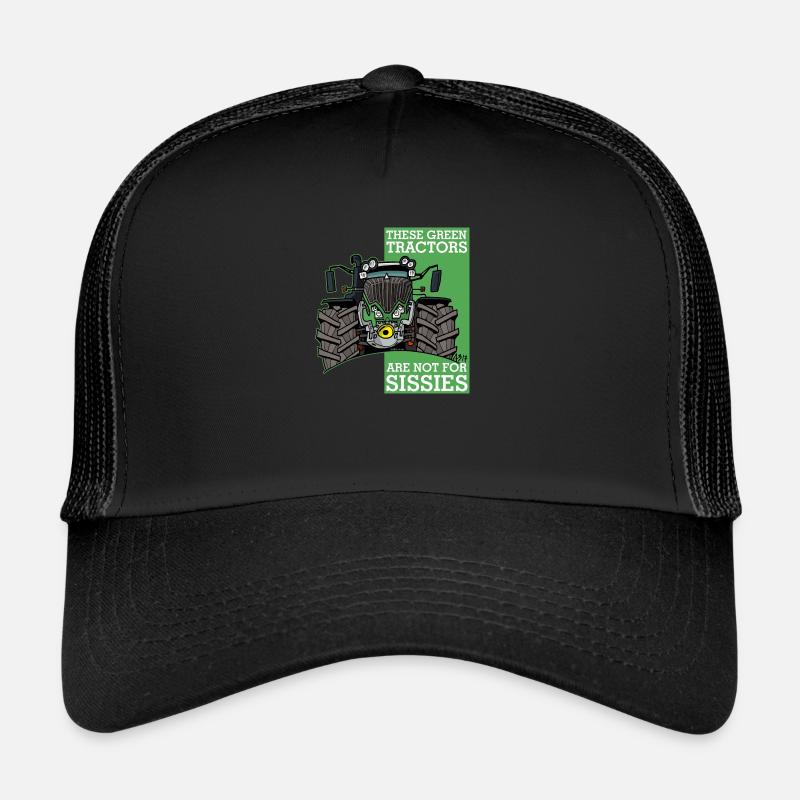 ces tracteurs verts ne sont pas pour les missions2 - Casquette trucker  - noir/noir