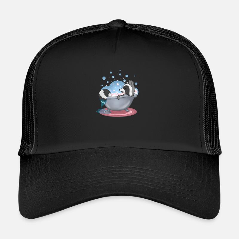 Raton laveur dans le bain Casquette trucker 