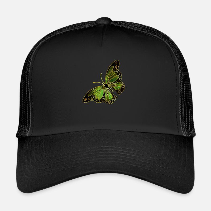 Schmetterling - Trucker Cap - Schwarz/Schwarz
