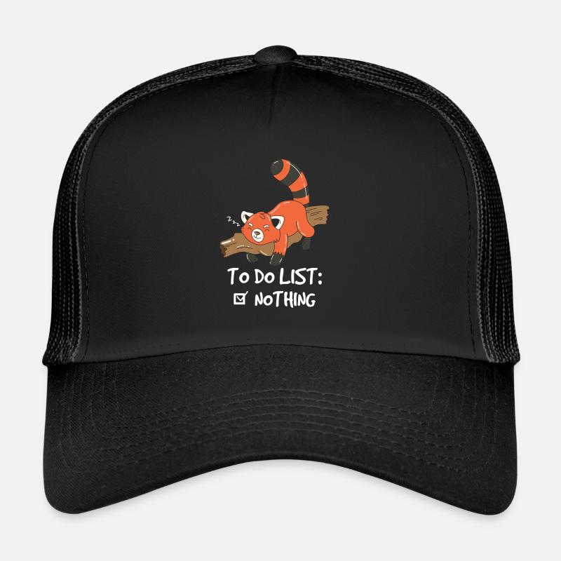 Red Panda Nette faule Waldtier To Do Liste Trucker Cap
