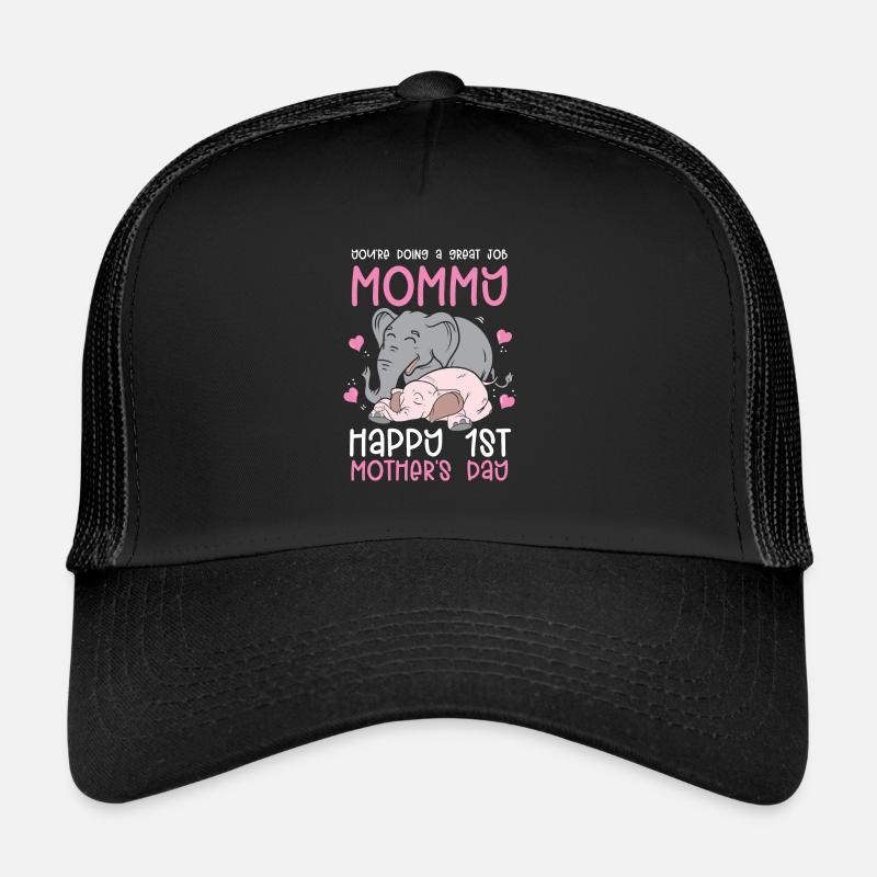 Erster Muttertag Du machst einen tollen Job Mama Trucker Cap