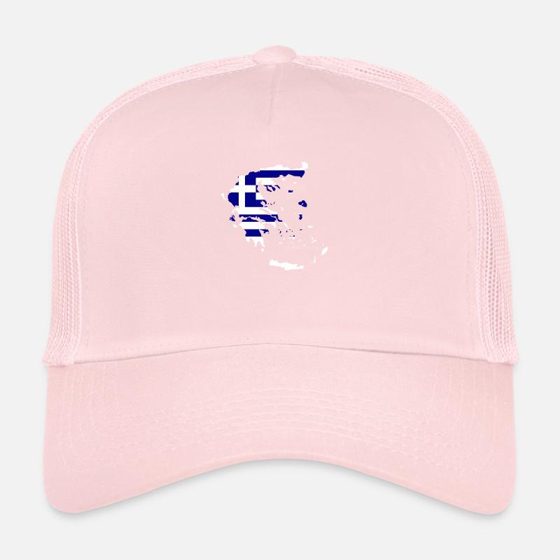 Carte du drapeau de la Grèce Casquette trucker 