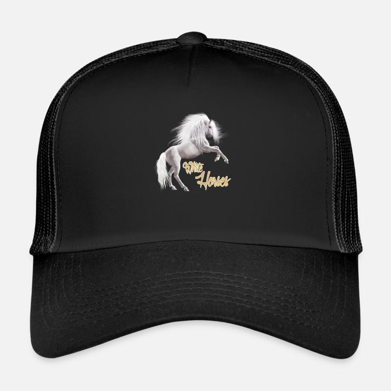 Cheval Blanc - Casquette trucker  - noir/noir
