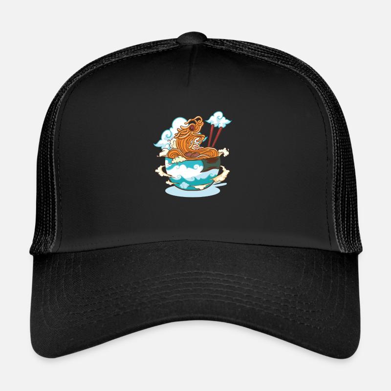Dragon ramen - Casquette trucker  - noir/noir