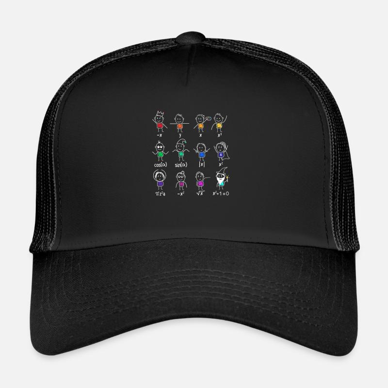 Danse mathématicans - Casquette trucker  - noir/noir