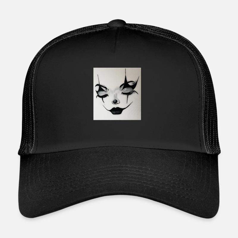 Harlekin - Trucker Cap - Schwarz/Schwarz