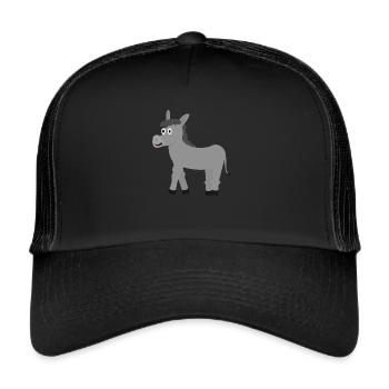 Esel - Trucker Cap - Schwarz/Schwarz - Vorne