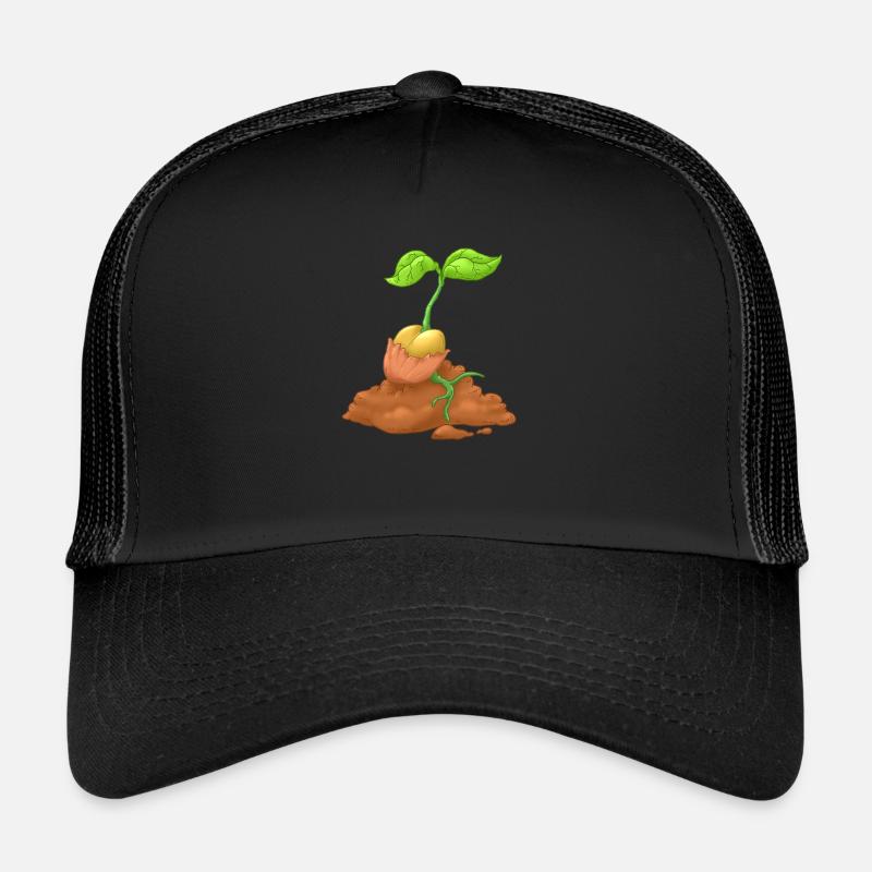Landwirtschaft Aussaat - Trucker Cap - Schwarz/Schwarz