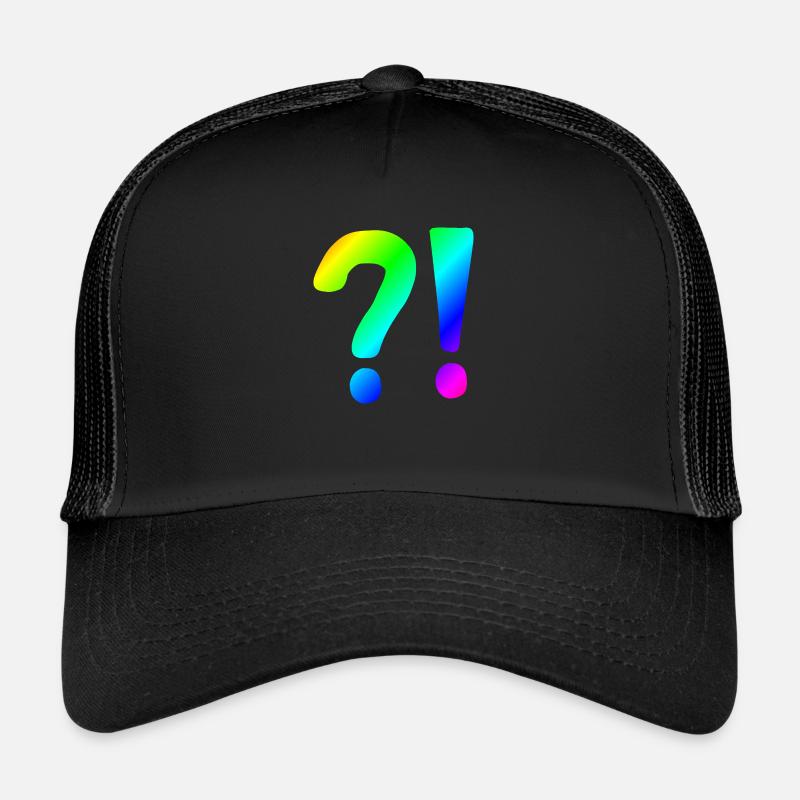 | question mark Exclamation point | | icon Confused Trucker Cap