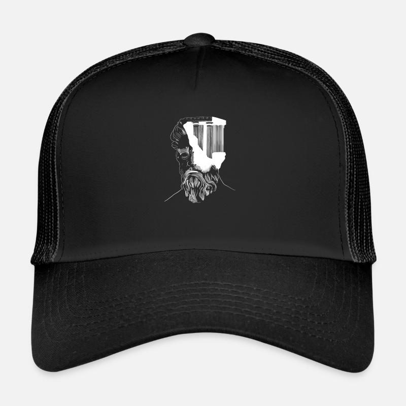 White Sculpture Trucker Cap