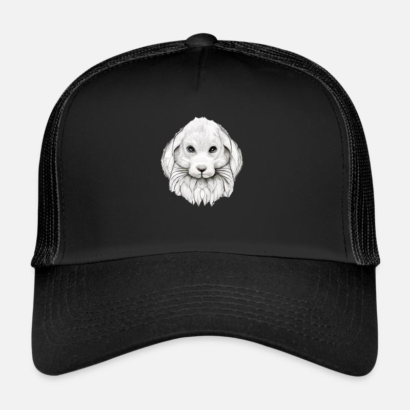 Rabbit in Comic Style Trucker Cap