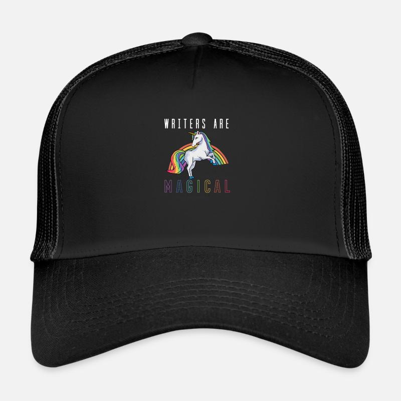 Bücher Autor Einhorn Lesen Buch Bücherwurm Trucker Cap
