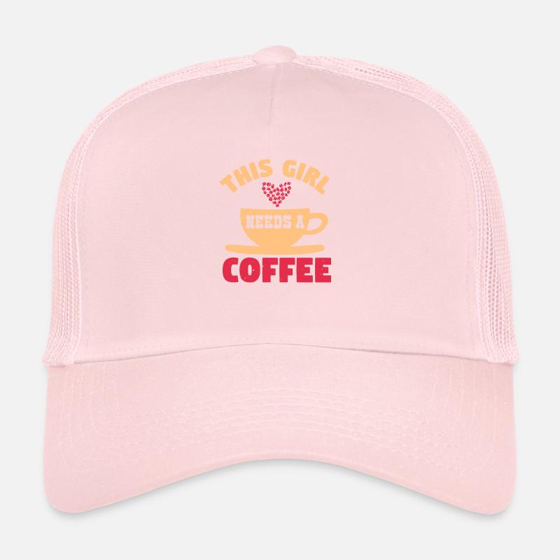 THIS GIRL NEEDS A COFFEE Trucker Cap