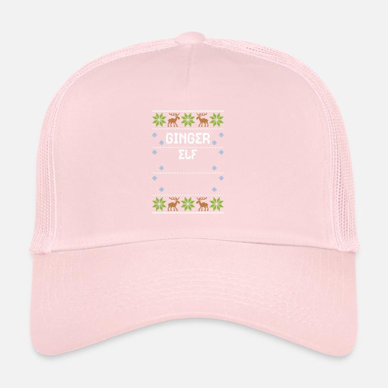 Elfe gingembre - Noël moche Casquette trucker 