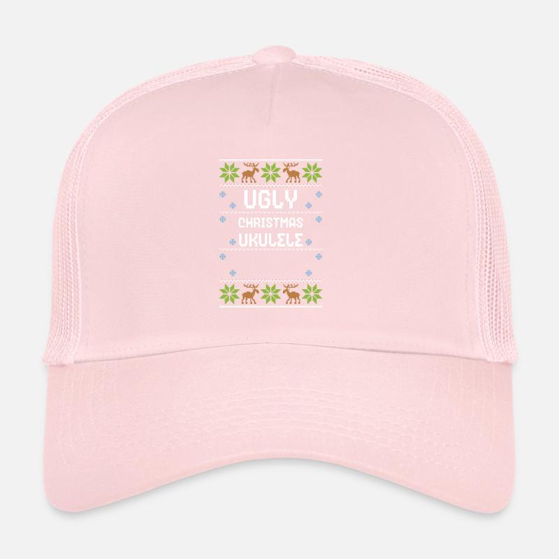 Ukulélé de Noël moche Casquette trucker 
