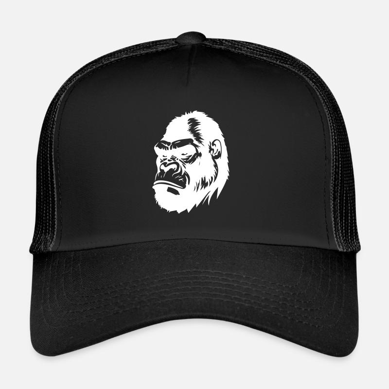 Gorilla Symbol Silhouette Trucker Cap