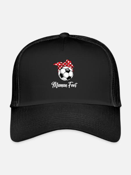 Maman Foot - Casquette trucker  - noir/noir - Devant