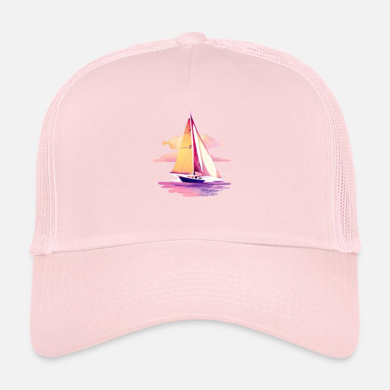 Sailing Sailing Sailing Sailing Sailboat Trucker Cap