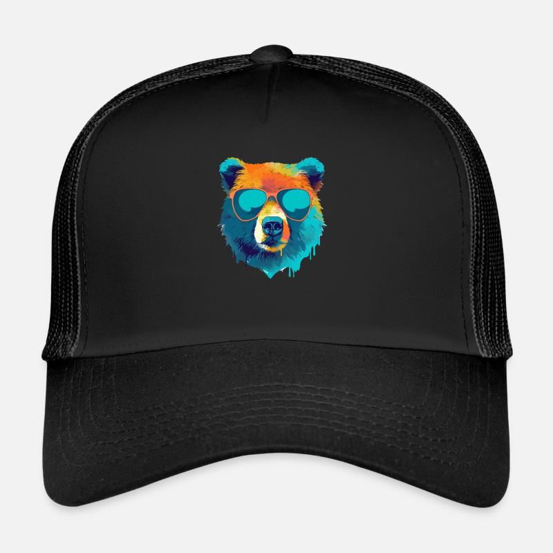 Bill l'ours à lunettes Casquette trucker 