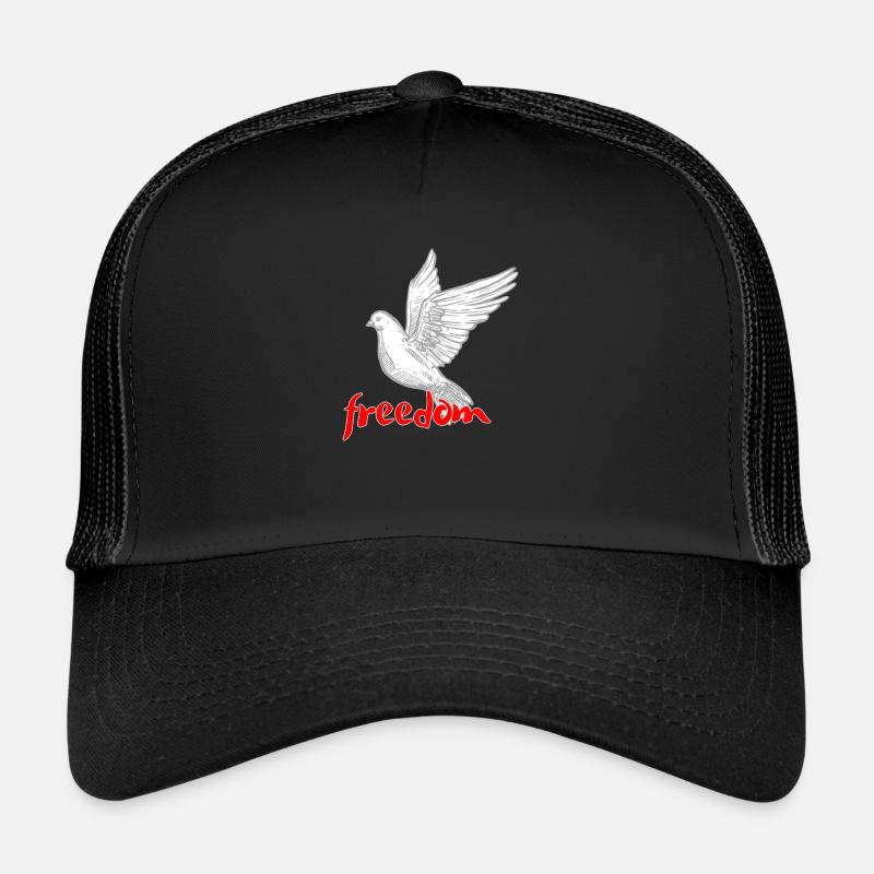 Liberté - paix dans le monde Casquette trucker 