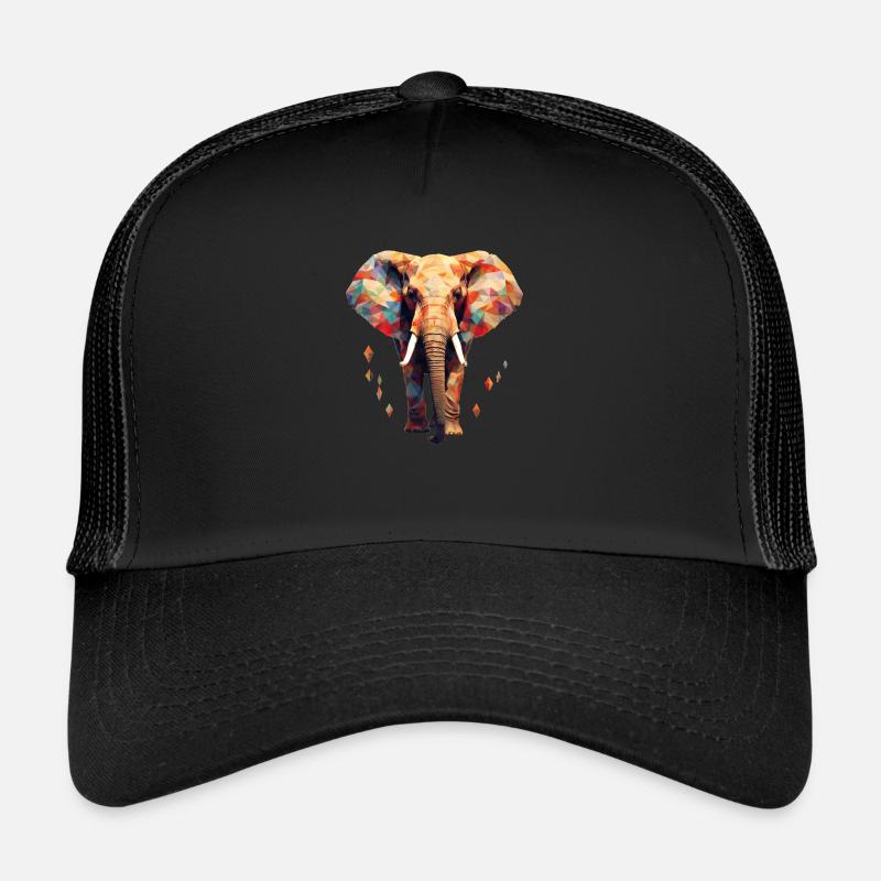 Geometrischer Elefant Trucker Cap