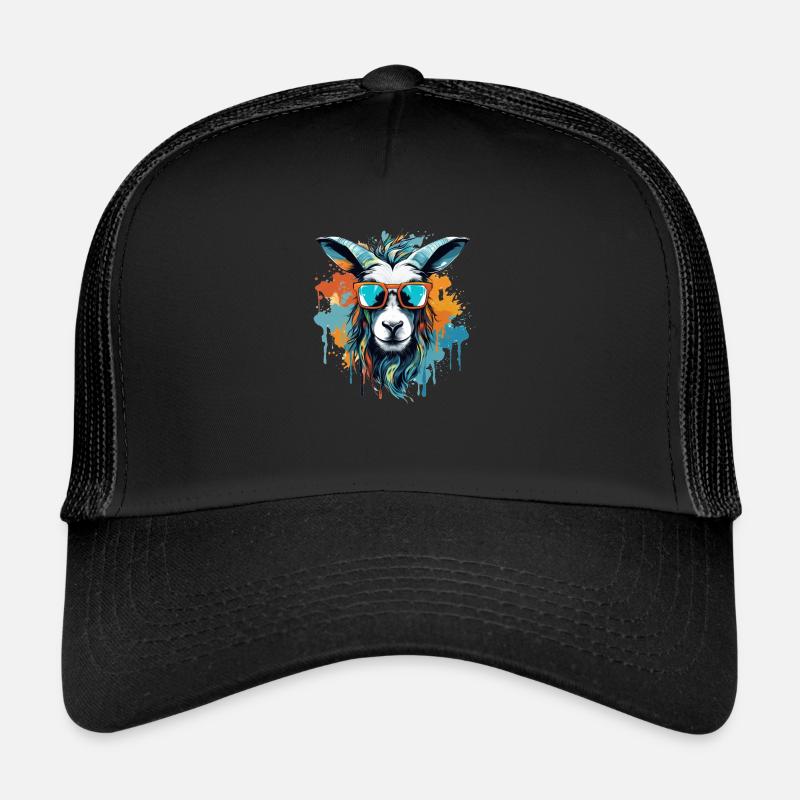 Party Bock in bright colors - Trucker Cap - black/black