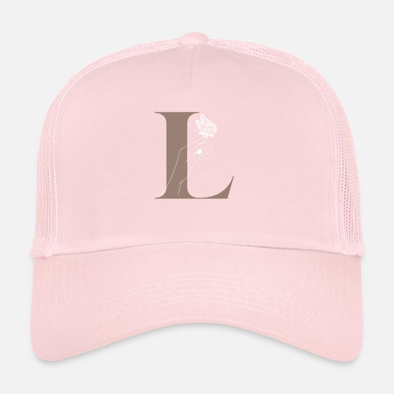 Buchstabe L Magischer Schmetterling Trucker Cap