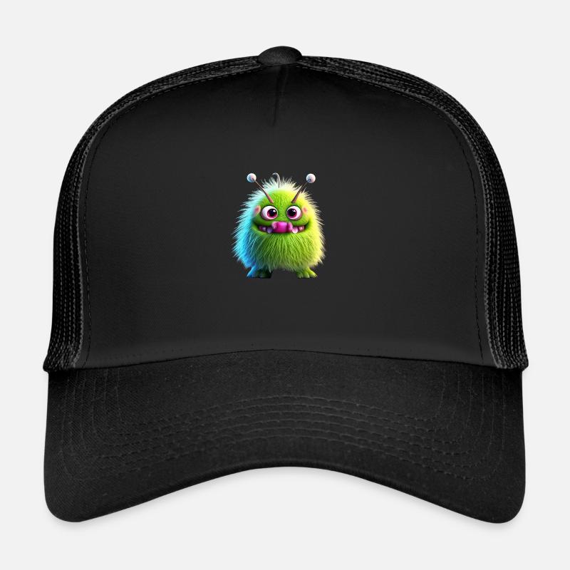 Joyeux Halloween mignon monstre langue sur effrayant amusant Casquette trucker 