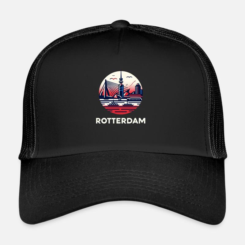 Wahrzeichen von Rotterdam Trucker Cap
