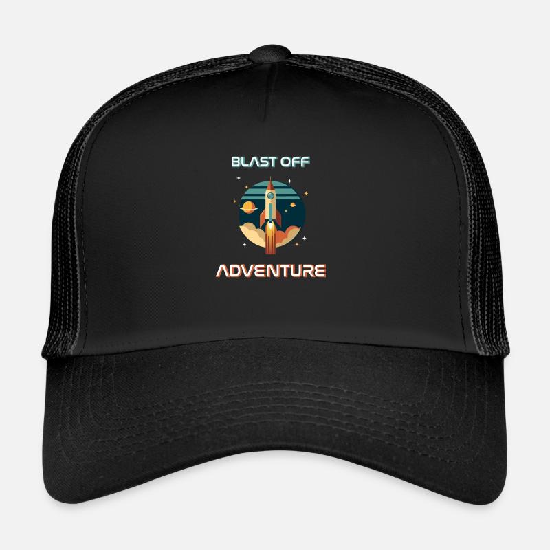 Blast Off Adventure - Trucker Cap - black/black