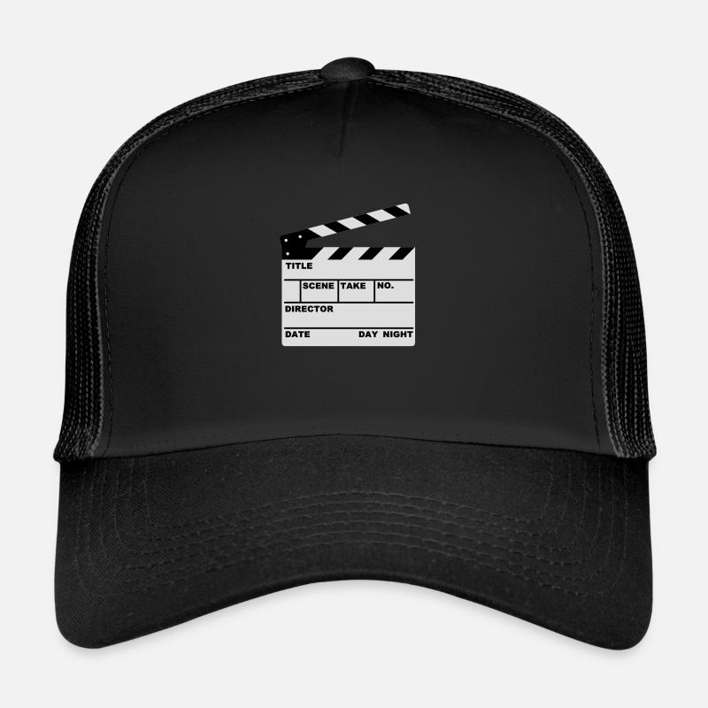 Klappe - clapperboard - Trucker Cap - Schwarz/Schwarz