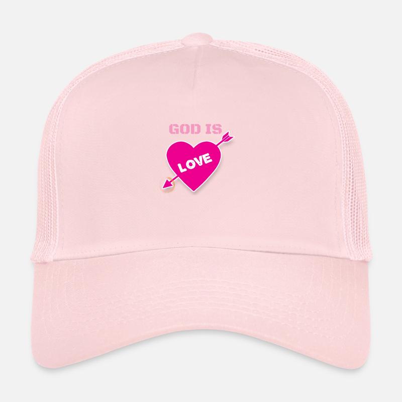 Dieu est amour Dieu est amour Solidarité chrétienne Casquette trucker 