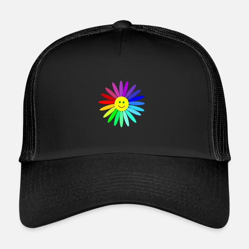 lachende regenbogenblume Trucker Cap