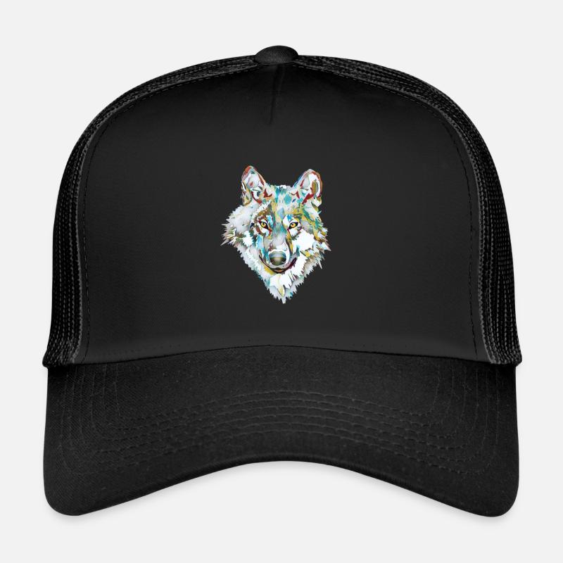 Hund Wolf Eis Trucker Cap