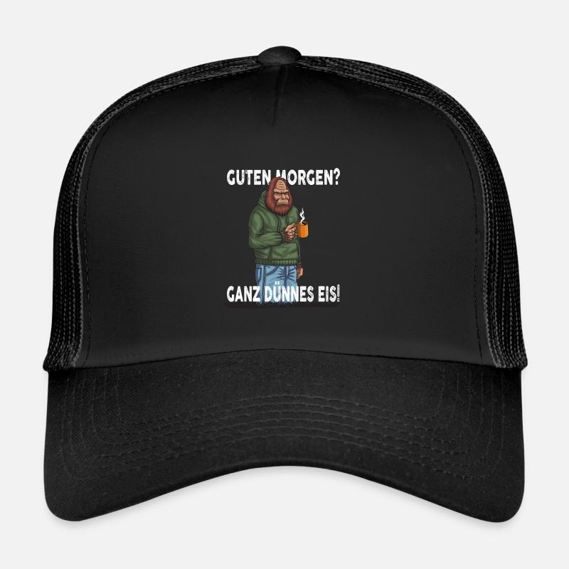 Guten Morgen - Ganz dünnes Eis Spruch Kaffee Trucker Cap